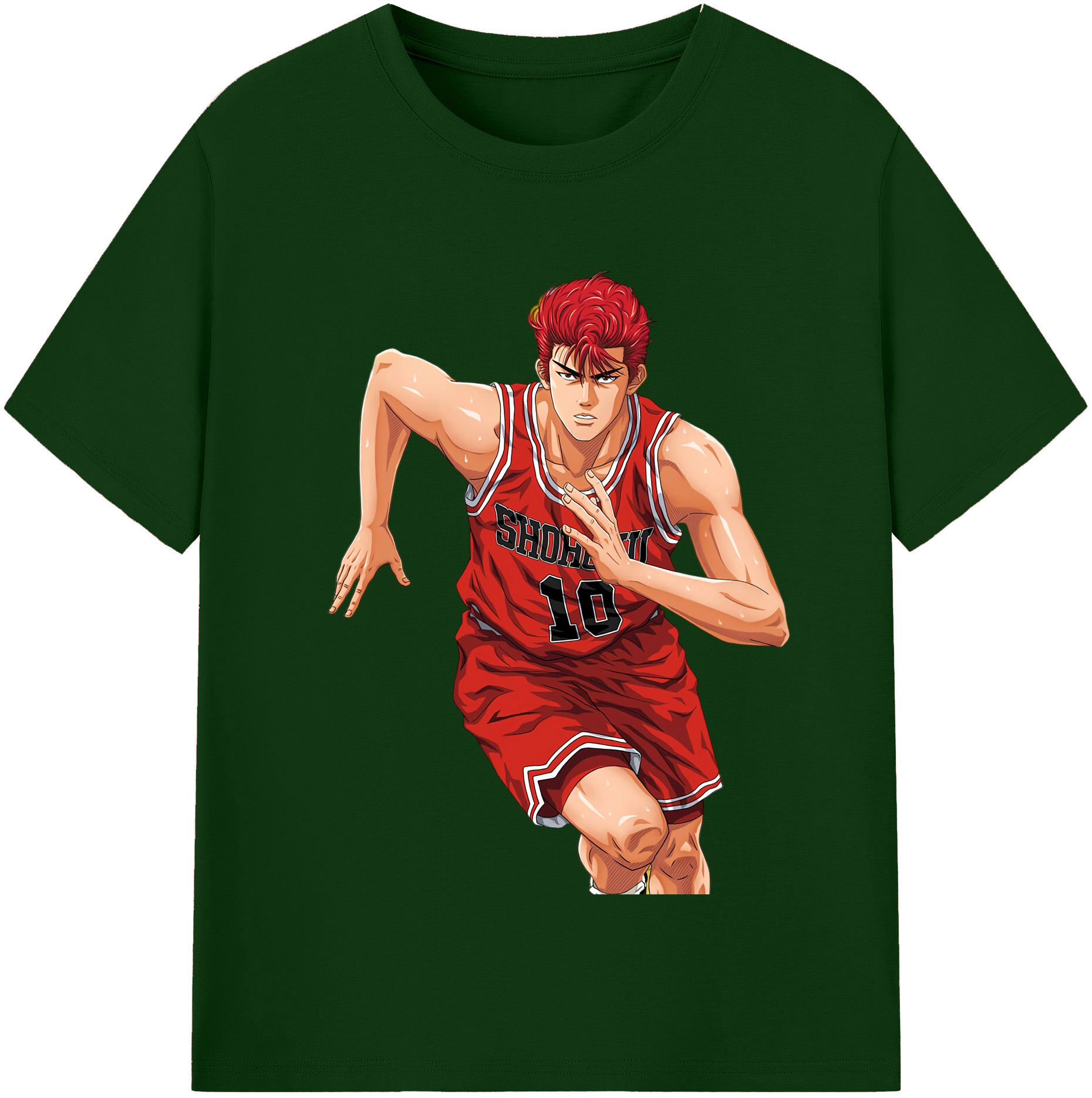 SLAM DUNK／スラムダンク 綿100％半袖Tシャツ（フロントプリント）